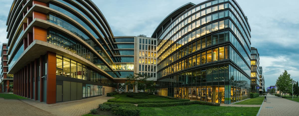 Modern commercial office buildings, Bhopal