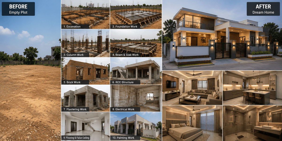 Complete renovation journey: empty plot to dream home